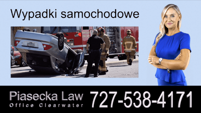 Wypadki samochodowe, Polski Adwokat Wypadki Florida, Prawnik, Floryda, Piasecka Law, Agnieszka Piasecka, Aga Piasecka